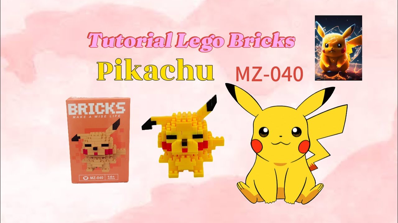 Tutorial Merakit Lego Pikachu MZ-040 | HOW TO BUILD BRICKS LEGO PIKACHU