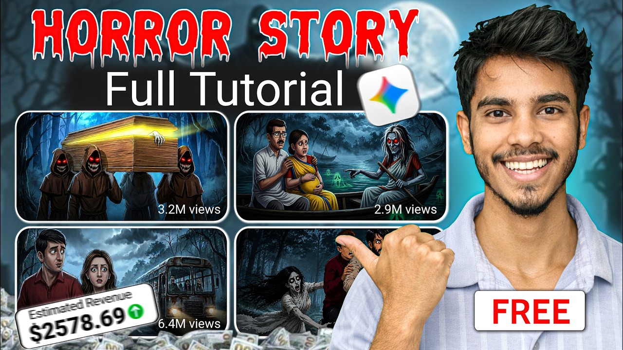 Make Viral AI Horror Videos in 30 Minutes🔥 (Complete Tutorial)