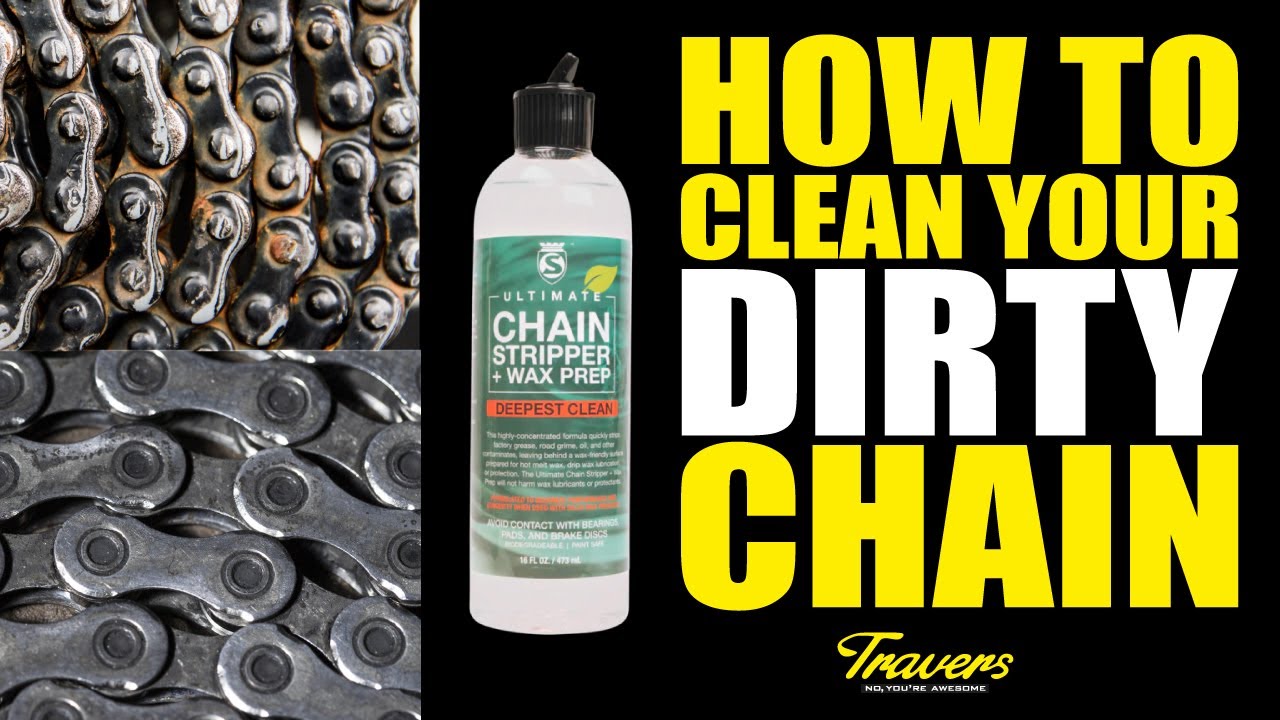 Strip grease from your bike chain in one easy step