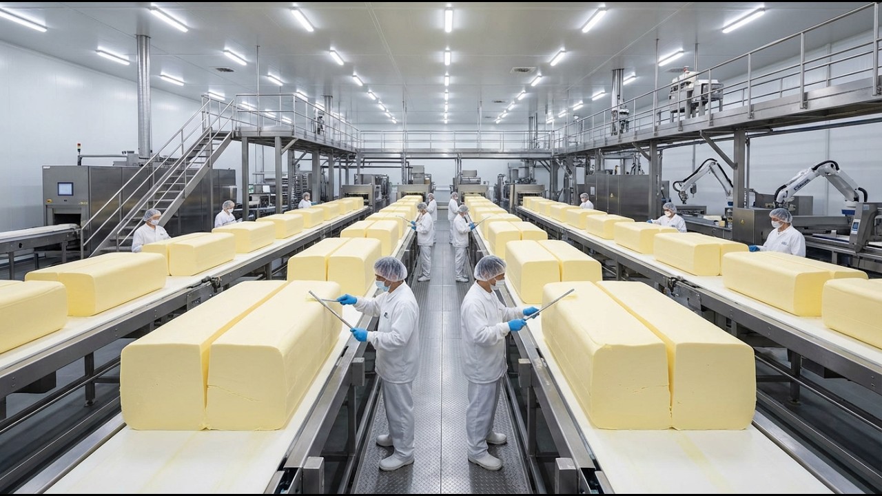 HOW BUTTER IS MADE In Factories 🧈 | Mega Factories Giant Industrial Production