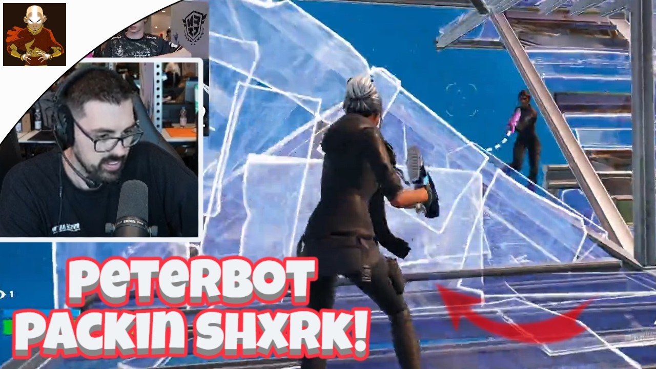SHXRK vs PETERBOT😳 (1v1 REALISTICS) [FORTNITE TOKEN/WAGER]