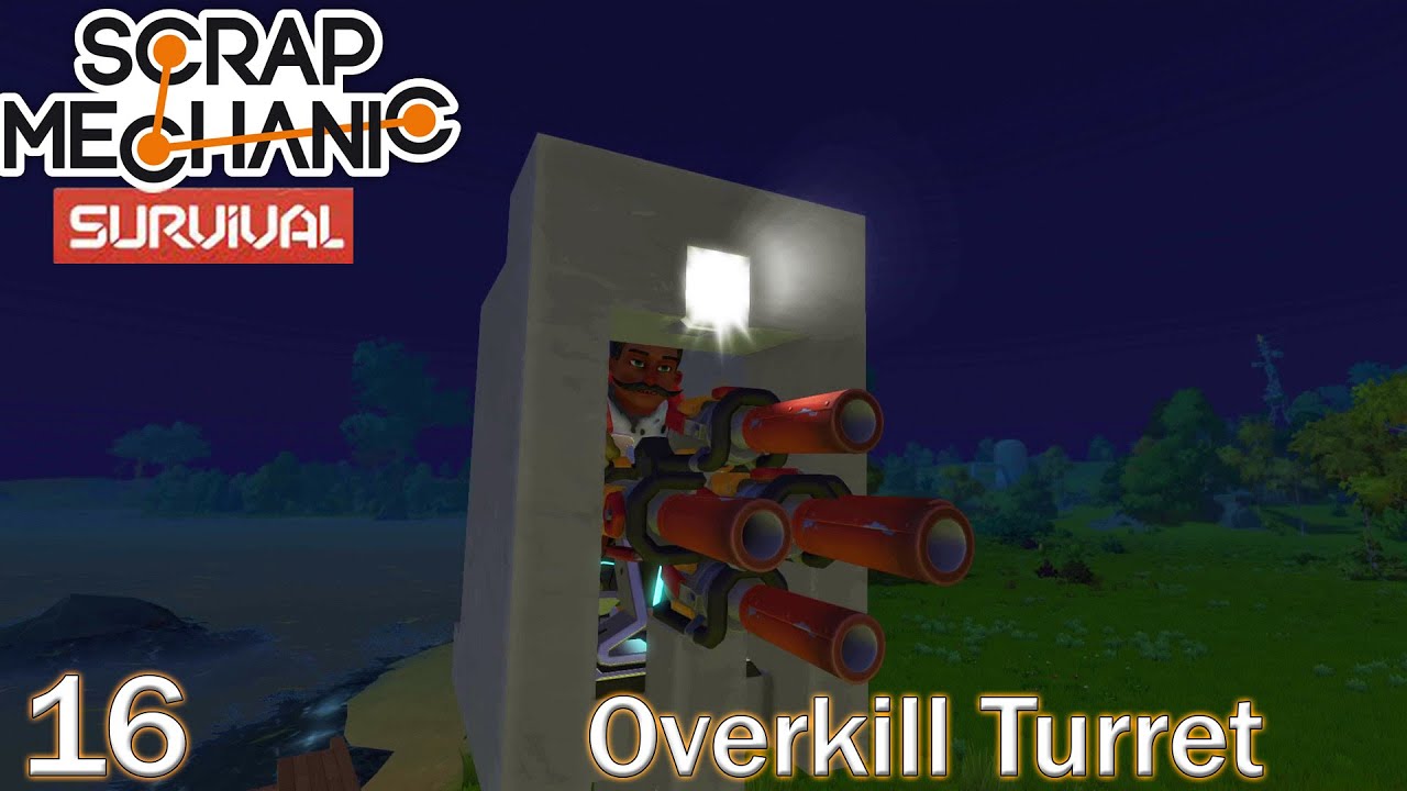 Engineering A Controllable Defense Turret | Scrap Mechanic Survival