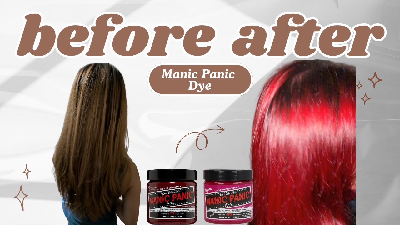 Dying Jaz's Hair Vampire Red & Hot Pink| Manic Panic Transformation!