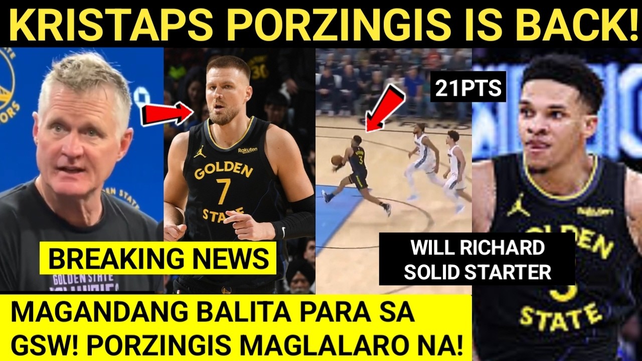 Breaking! Porzingis magbabalik kuntra Lakers! | Magaling talaga si Will Richard, binuhat ang GSW!
