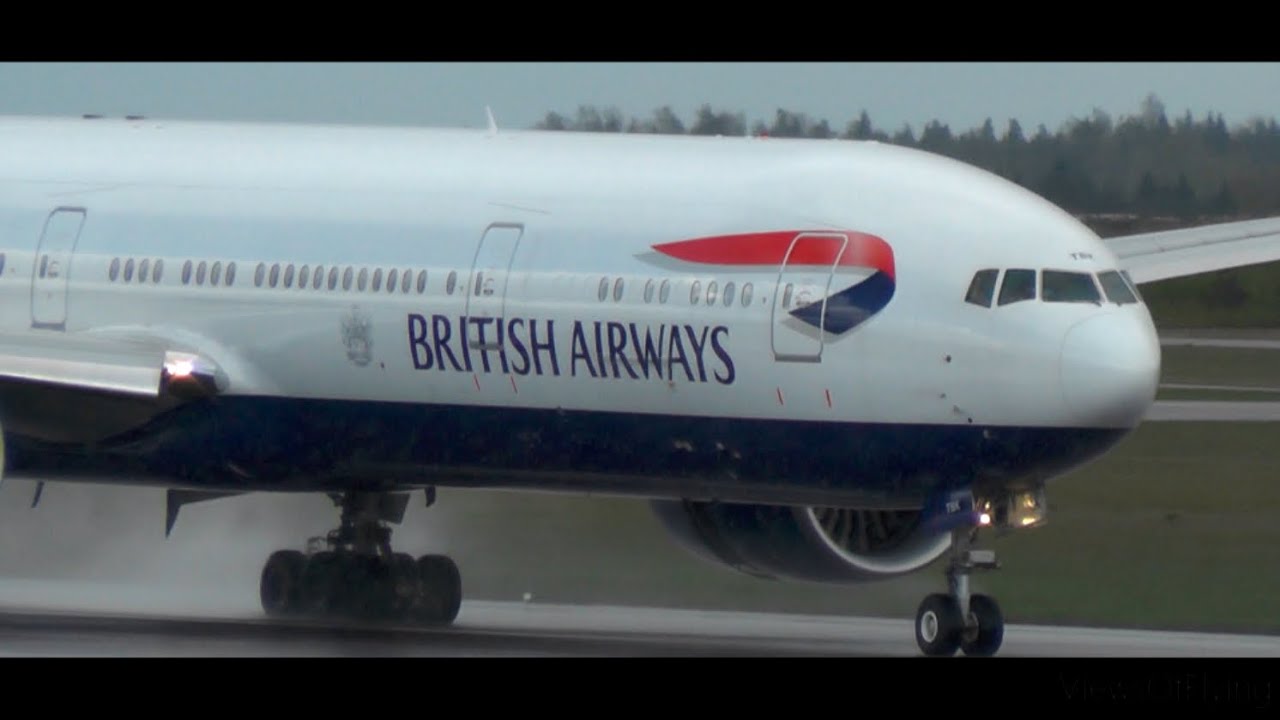 RARE DIVERSION | British Airways Boeing 777-300ER at Helsinki Airport | BA168