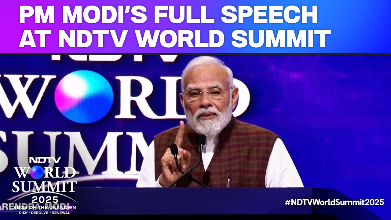 PM Modi Full Speech | PM Modi Addresses Audience At NDTV World Summit