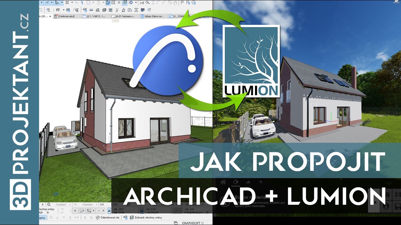 Jak rychle propojit ARCHICAD a LUMION (LiveSync a další) | ARCHICAD + LUMION #02