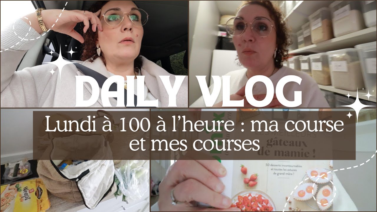 Daily Vlog du 9 février : Lundi à 100 à l’heure : ma course et mes courses 🛒