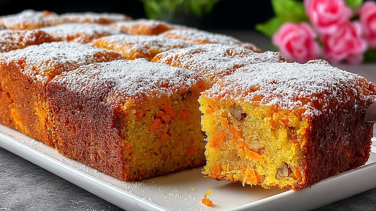 Я нашла идеальный рецепт морковного пирога! Он тает во рту! Просто и вкусно!
