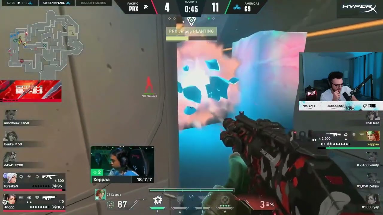 Tarik React to C9 Xeppa's Clutch vs PRX in VCT