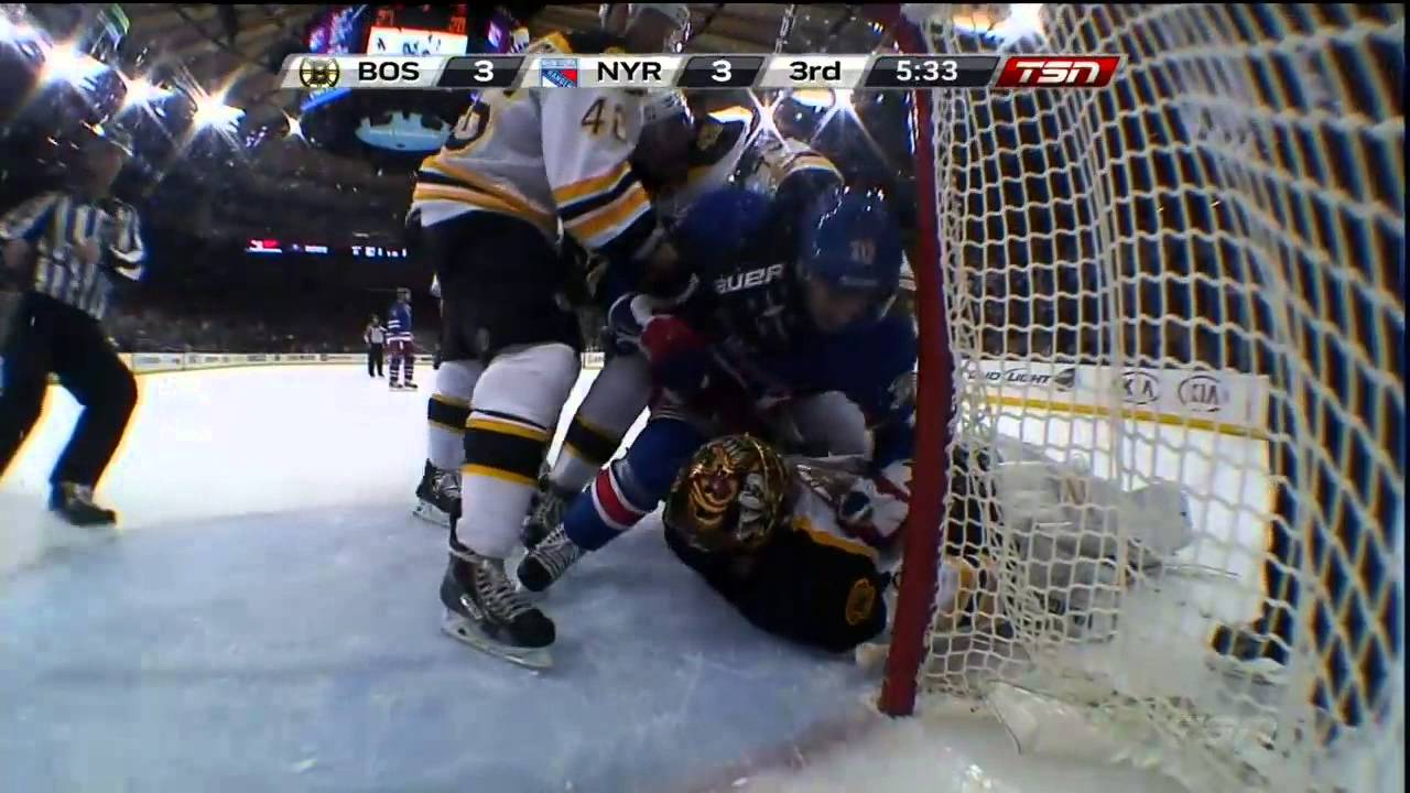 Tuuka Rask HUGE save 05/23/2013 Game 4 Boston Bruins @ New York Ranges