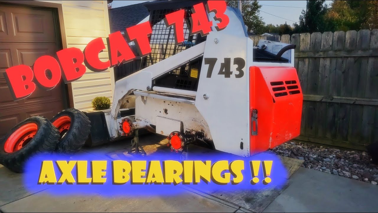 Bobcat 743 Axle Bearings & Seals Replacement Nightmare 743B 742 wheel