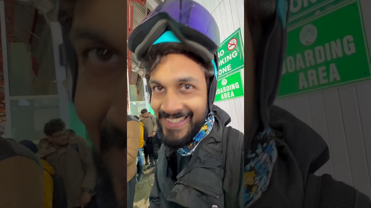 Learning how to Ski is not for the weak! #hindi #vlog
