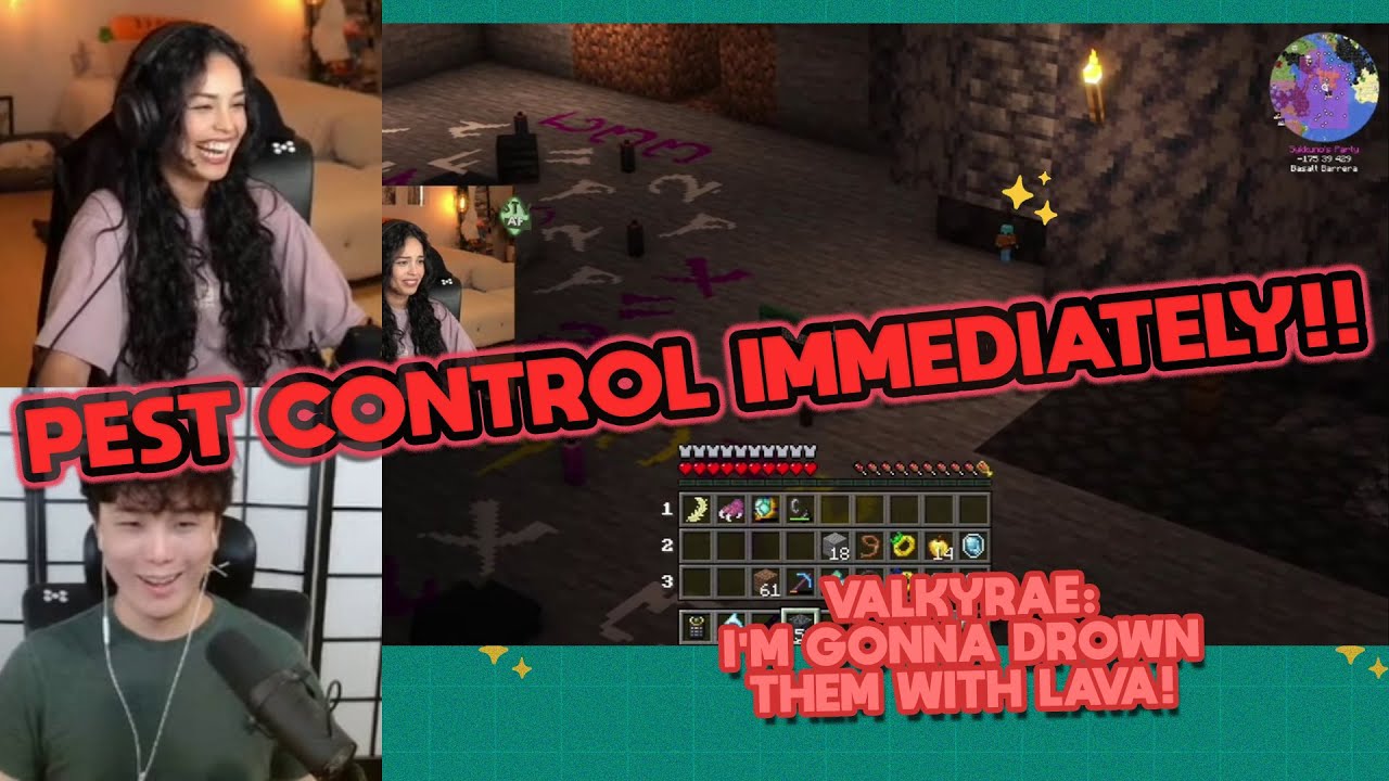 Houseception! Valkyrae manages 'PEST CONTROL' in her house and GETS RID OF Ellum!