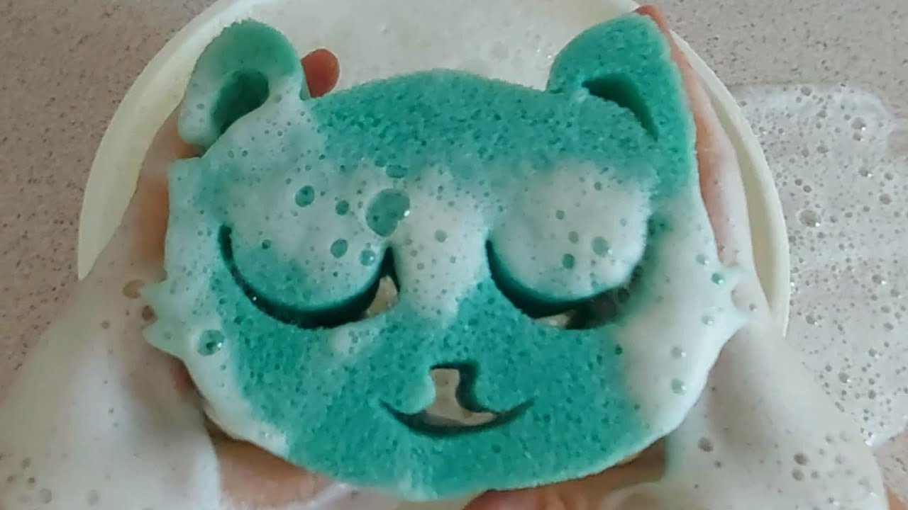 Recycle Soaked Soap🌈ASMR Sponge Squeezing,Foaming Soap Sounds,Carissa TV