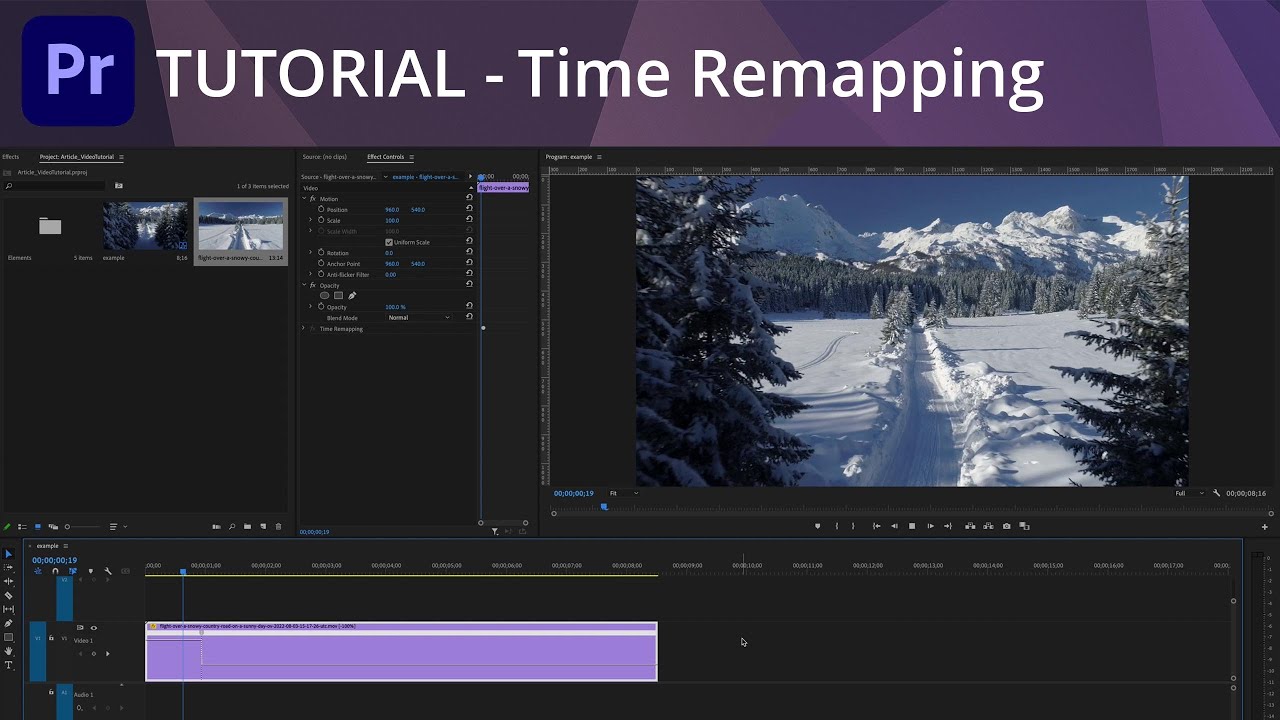 Premiere Pro Tutorial - Time Remapping