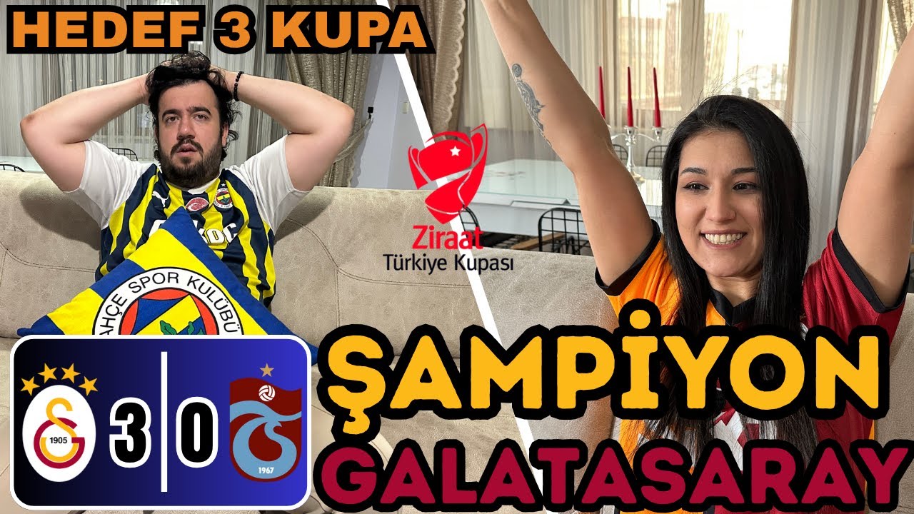 ŞAMPİYON CİMBOM | HEDEF 3 KUPA | Fanatik1Aile GALATASARAY ve TRABZONSPOR FİNALİ TEPKİ