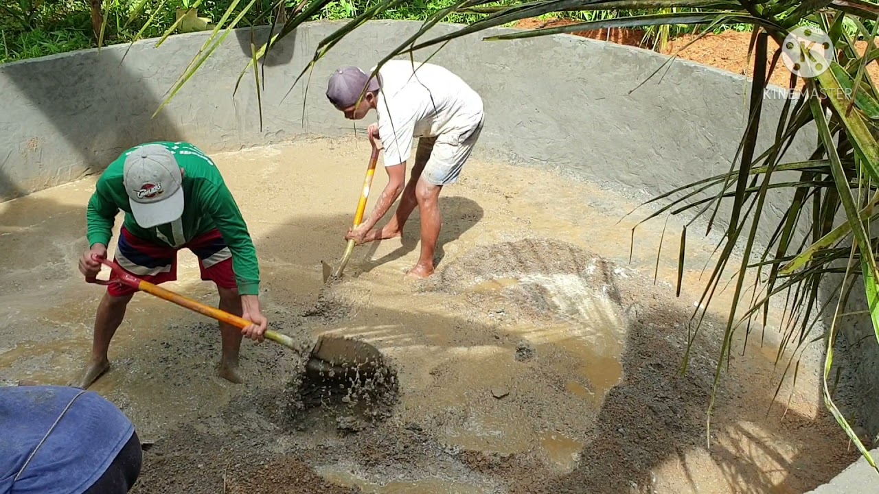 Concrete Circular Fish Pond