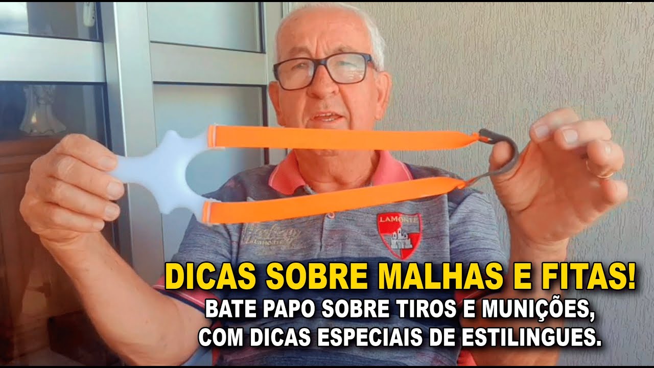 DICAS SOBRE MALHAS E FITAS! Para bons tiros de estilingue - Portal do Estilingue com Ailton Bonassa