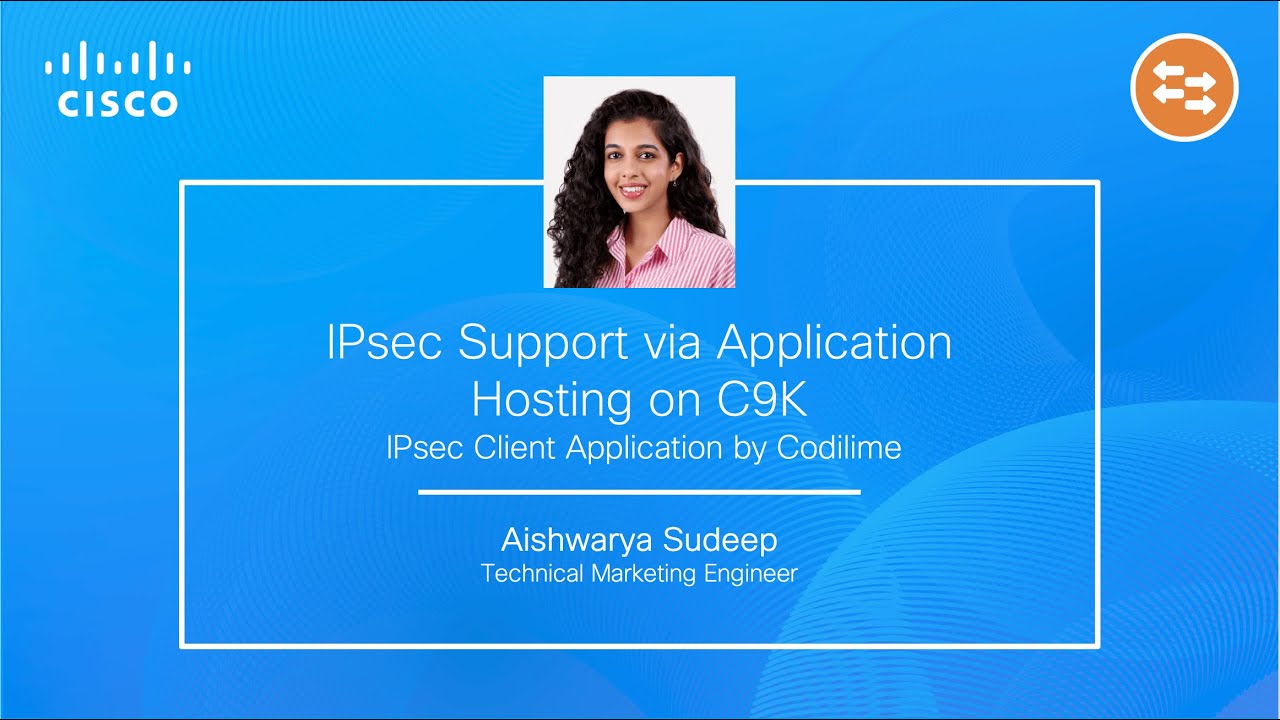 IPsec support via Application Hosting on Catalyst 9K