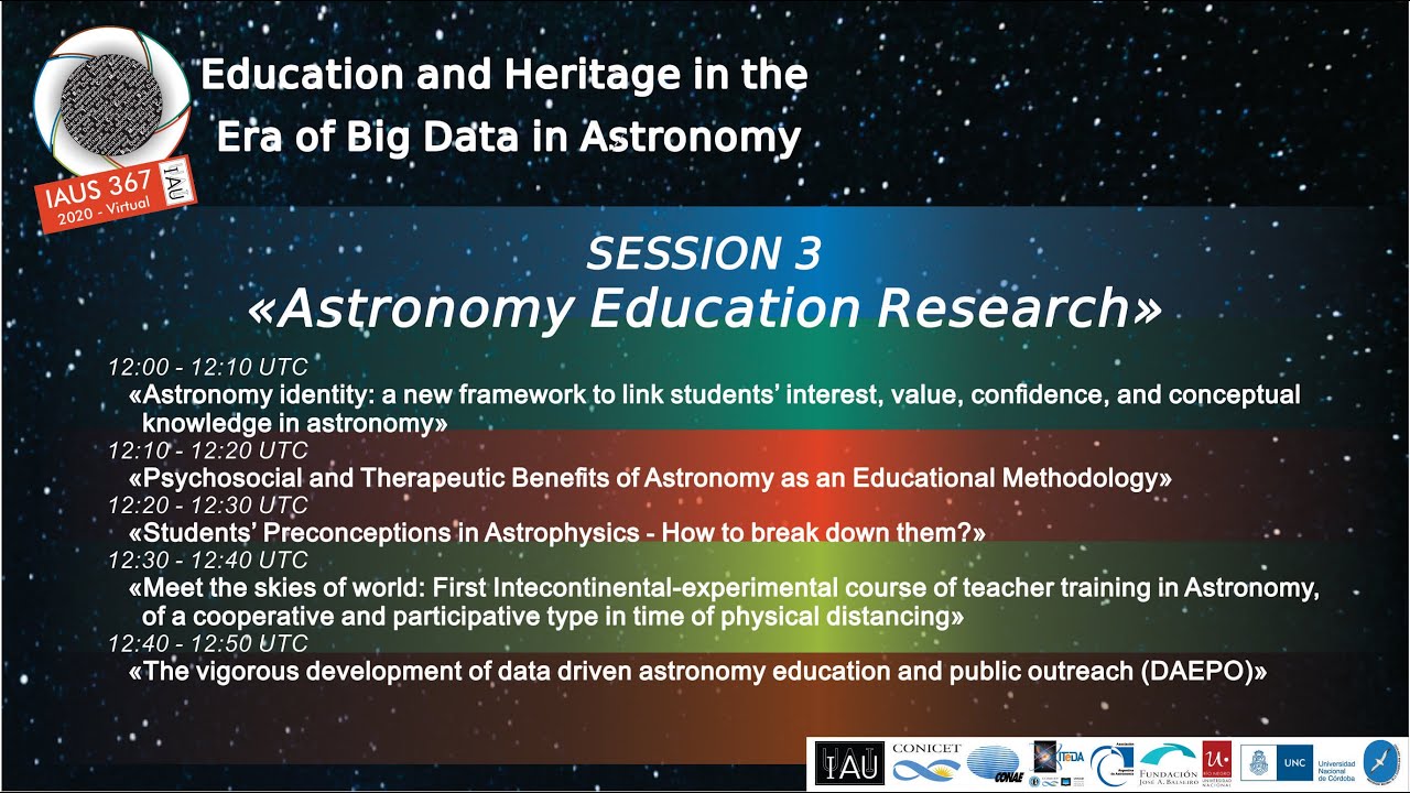 Session 3: Astronomy Education Research.