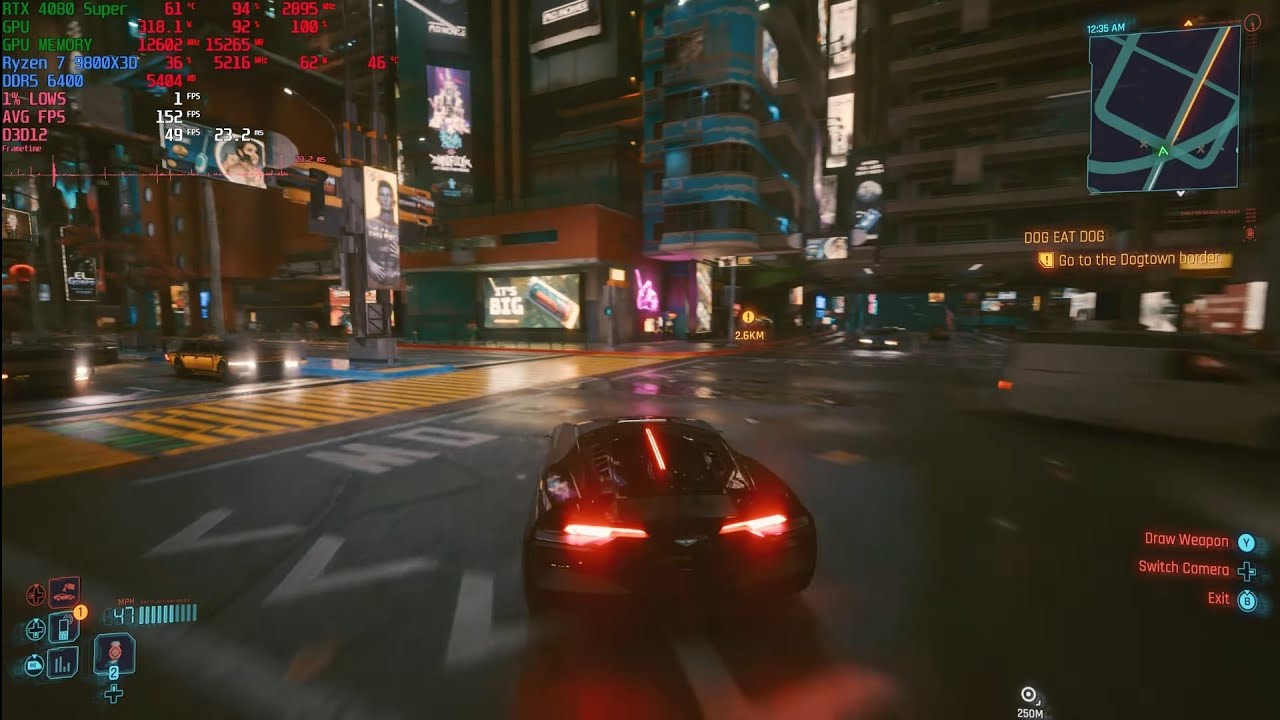 Cyberpunk 2077 4K 1440P 1080P DLSS RTX 4080 Super AMD Ryzen 7 9800X3D Benchmark Testing