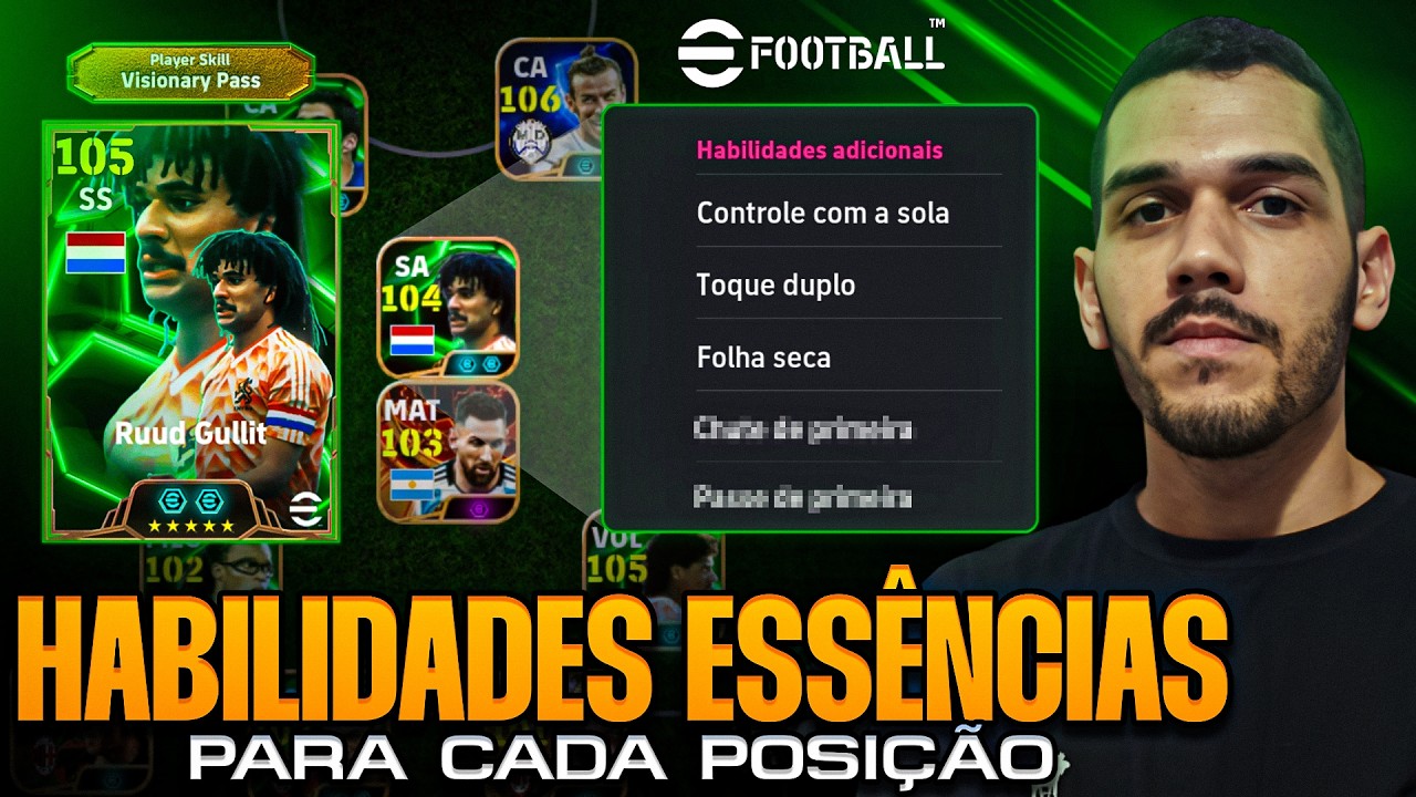 As HABILIDADES NECESSÁRIAS PARA CADA POSIÇÃO no EFOOTBALL 2025 MOBILE ✅ 🔥