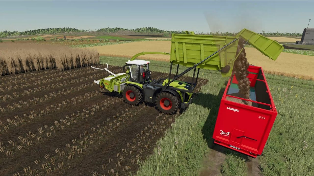 FS22 Harvesting poplar on Zielonka