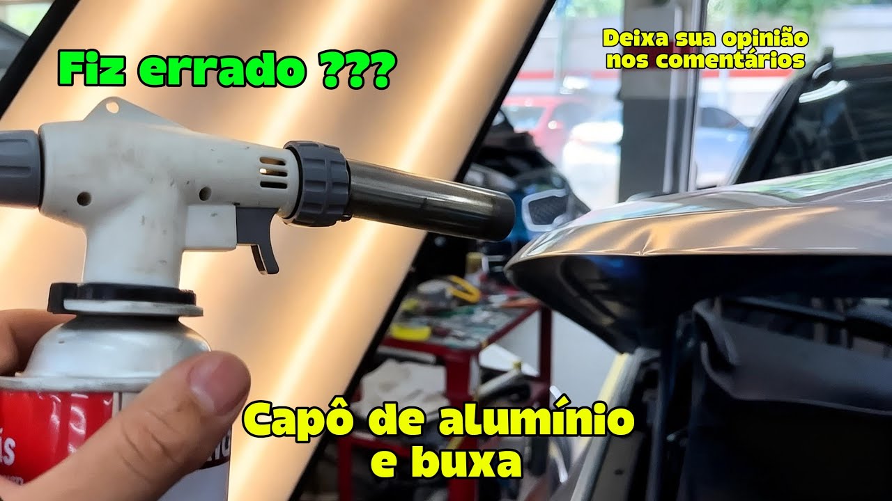 Como fazer martelinho de ouro no capô de alumínio da volvo ✅