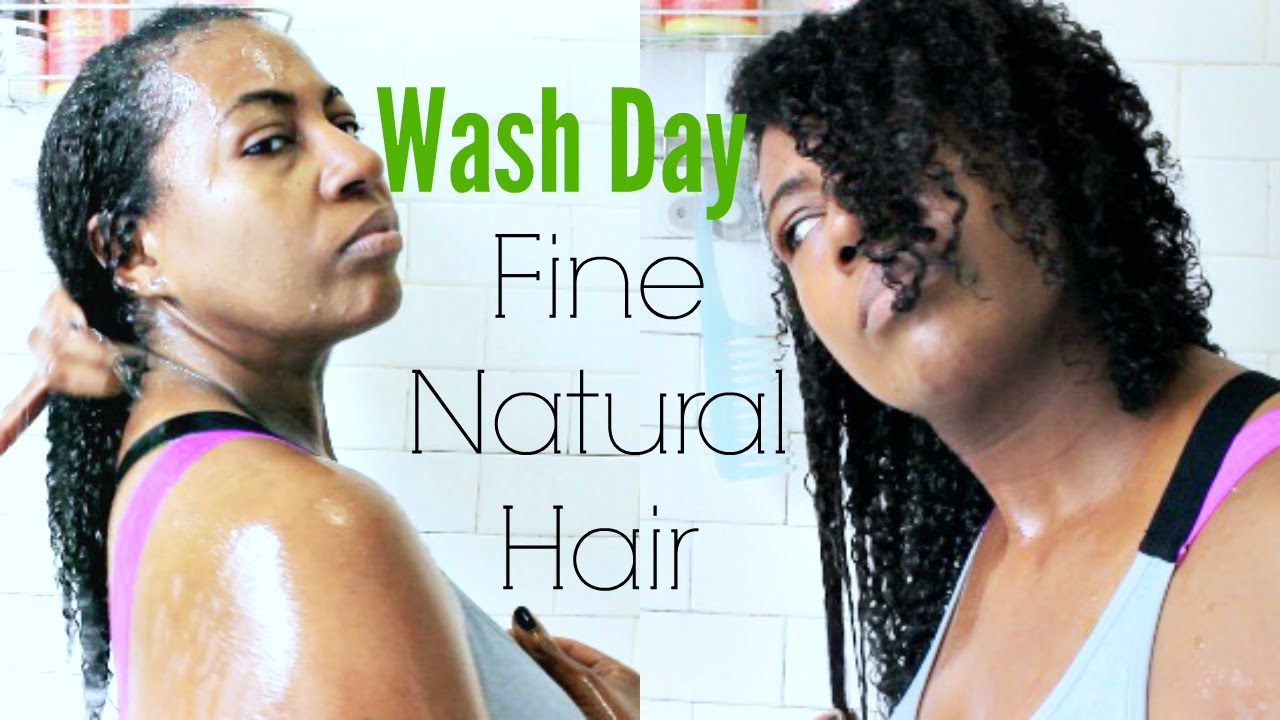 Weekly Wash Routine | Fine Natural Hair