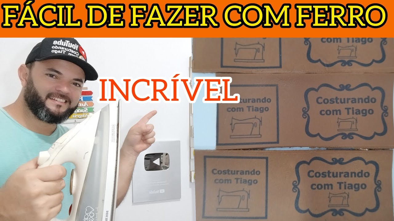 COMO FAZER ETIQUETAS RÁPIDO E FÁCIL EM CASA USANDO FERRO DE PASSAR