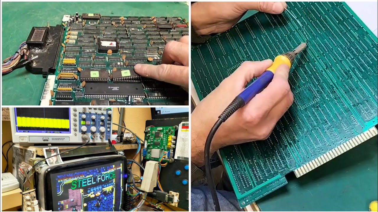 Como reparar una placa arcade