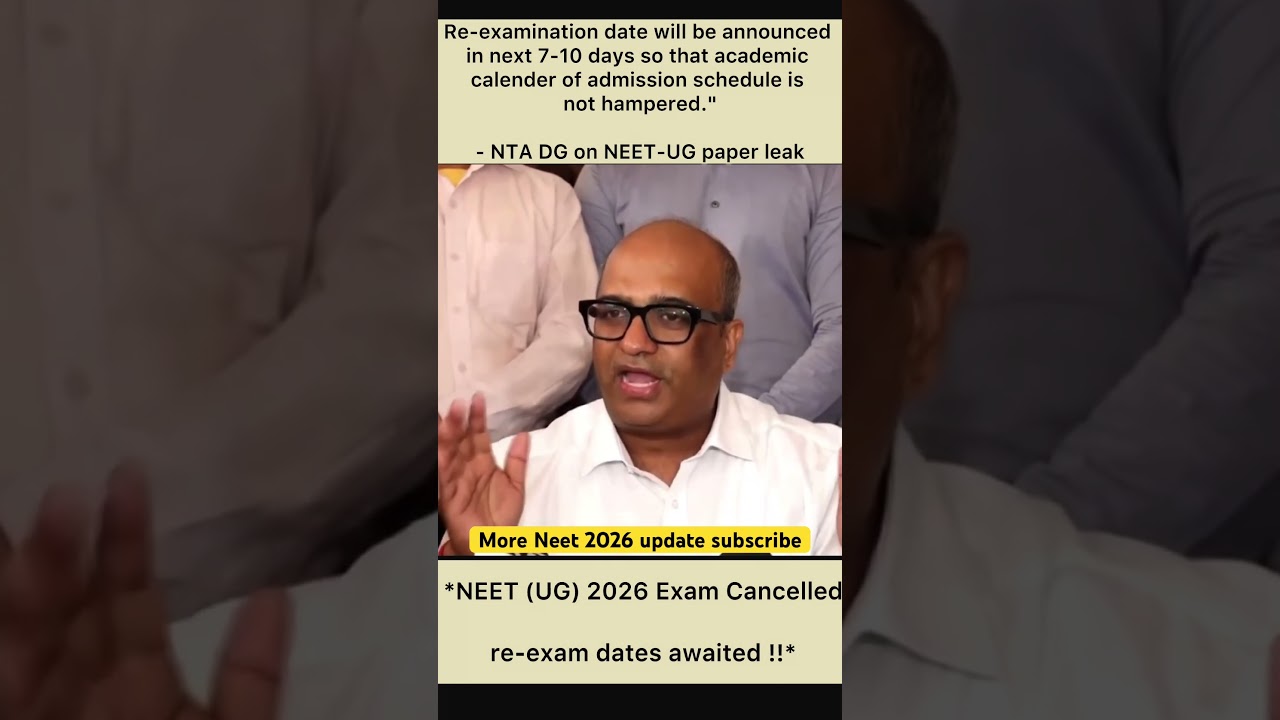 NEET 2026 Exam Cancelled re-exam dates awaited #neet2026 #neet #reexam #news #updatenews #update