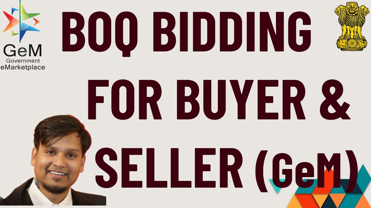 GEM BOQ Bidding For Buyer & Seller (HINDI) | Learn The GEM BOQ Bidding Process For Buyer & Seller