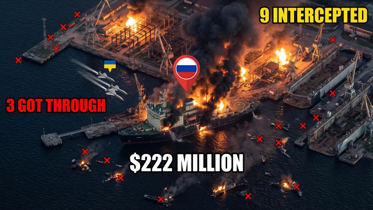 Russia's $222 Million Warship Intercepted 9 of 12 Drones... Then THIS Happened