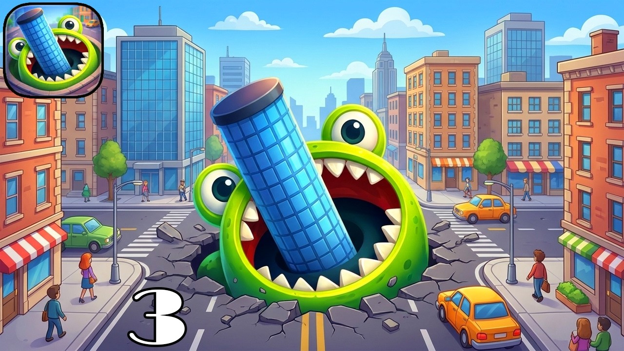 Hole.io Eat the Tower🔥New Gameplay Walkthrough (Android,iOS) Latest Update Freeplay 😱