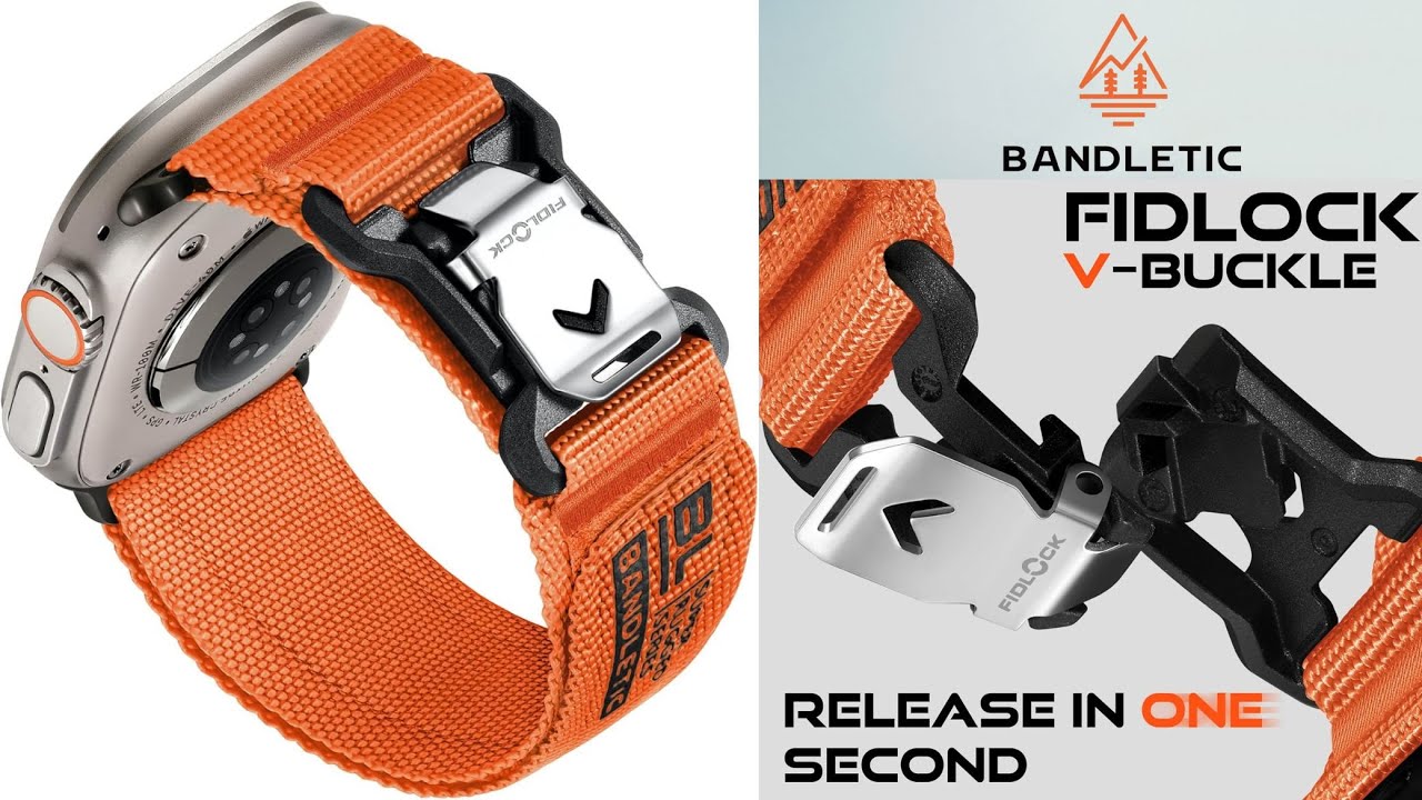 Bandletic Compatible with Apple Ultra Watch Magnetic Fidlock Click