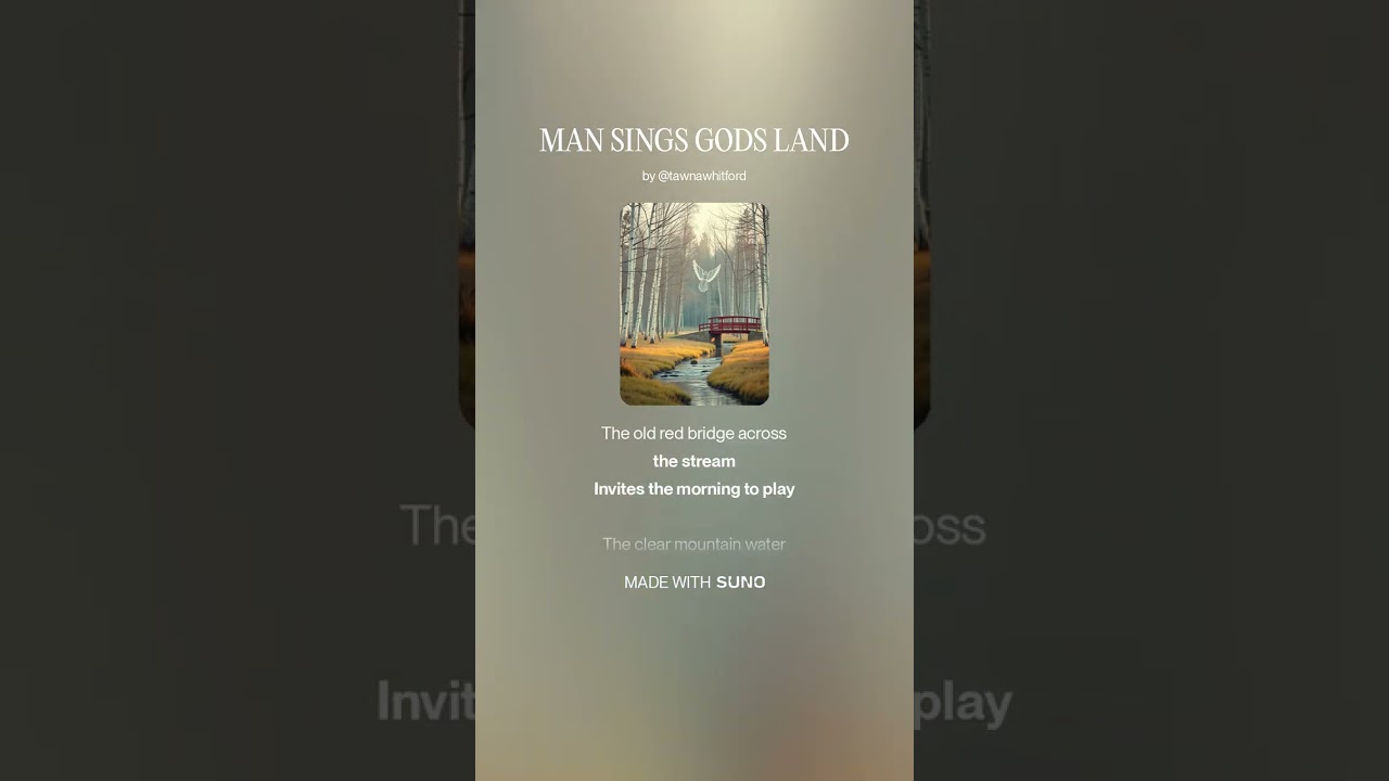 MAN SINGS GODS LAND