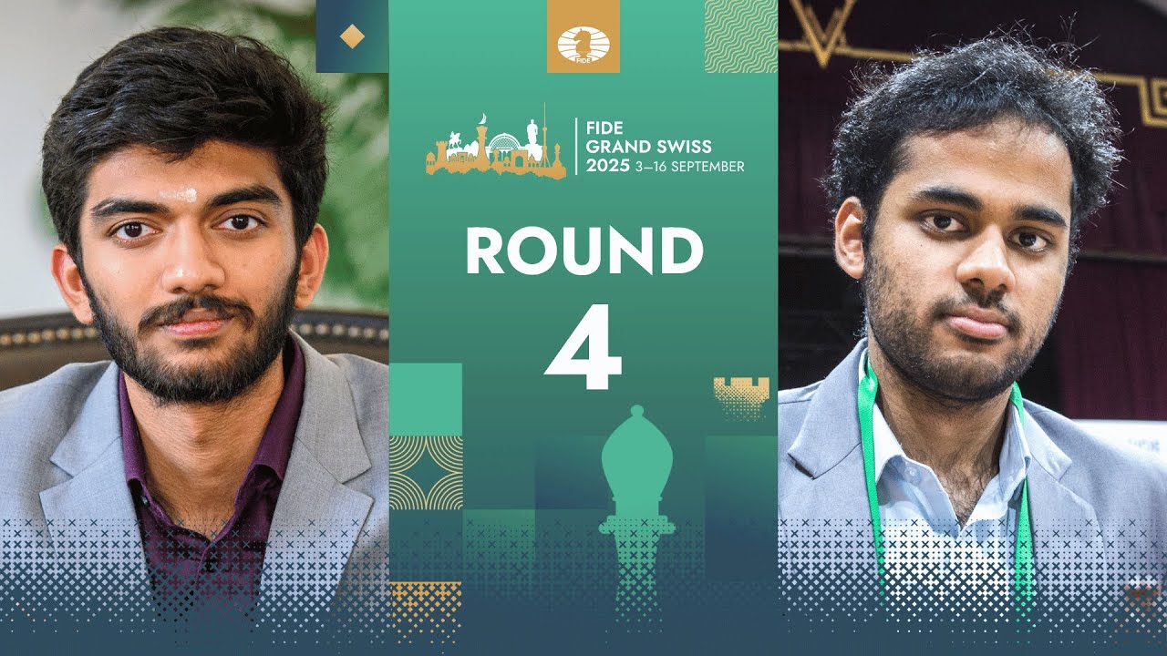 🇮🇳 Gukesh D vs Arjun Erigaisi 🇮🇳 | FIDE Grand Swiss 2025 | Round 4 | Board 3