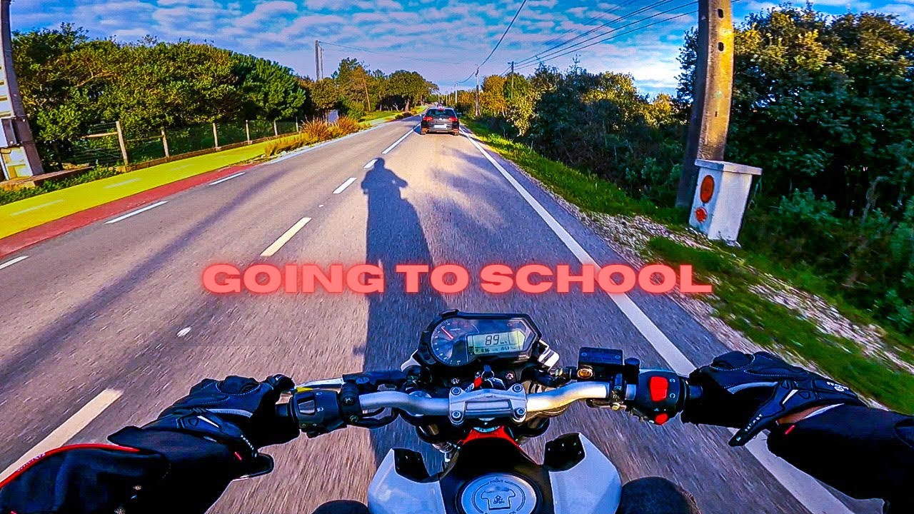 Ride to School | Benelli TNT 125 (No DB-killer)