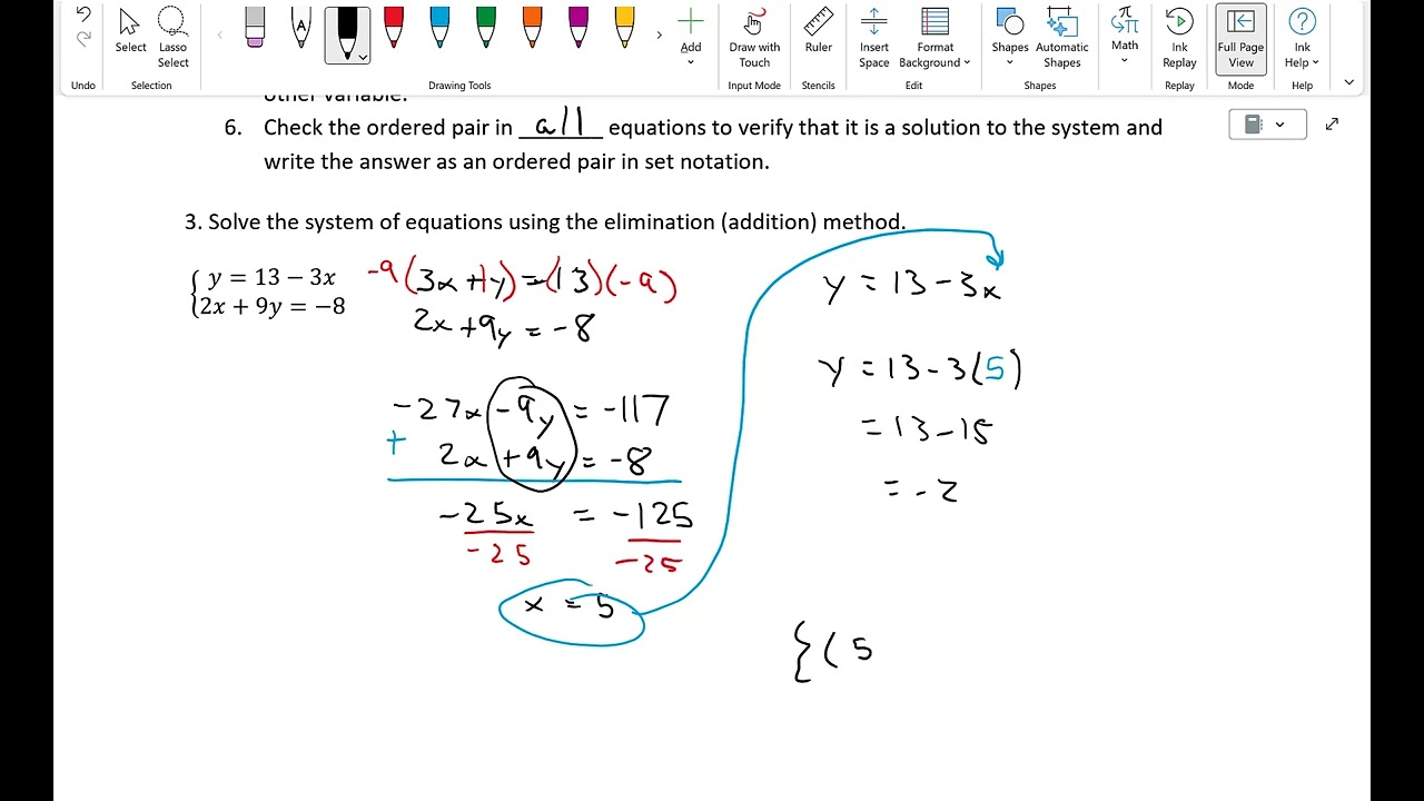 43   Systems of Equations