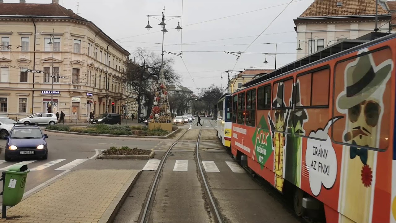 2019.12 Szeged 4-es villamos Tarján-Kecskés