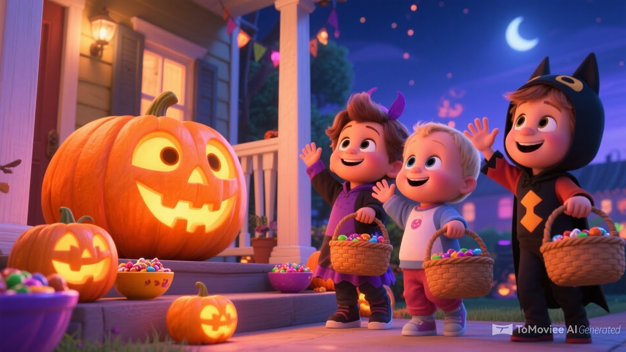 🎃 Happy Halloween Color Song for Kids | Trick or Treat Dance & Costume Fun 🌈