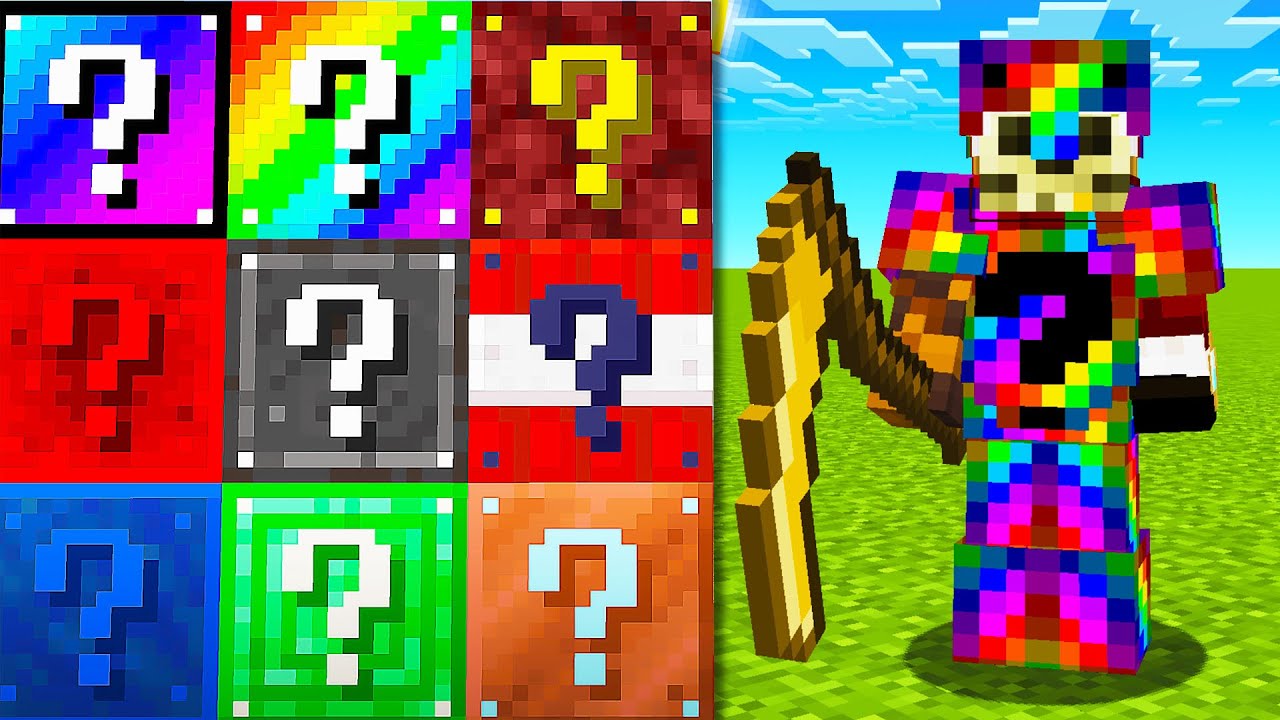 10 NOWYCH TYP&Oacute;W LUCKY BLOCK, ale DOSTAJEMY TYLKO OP ITEMY?! MINECRAFT Lucky Block Race