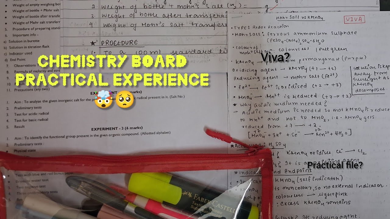 *UNFILTERED * CHEM BOARD PRACTICAL EXPERIENCE☆•°~°•☆