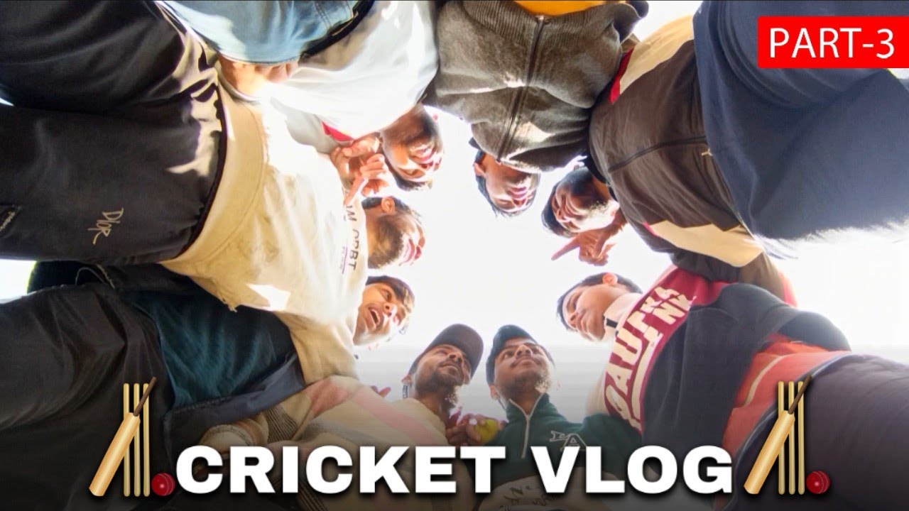 Cricket Vlog Part -3 ( Again Batting Ke Chakkar May Ladai) Okved. 