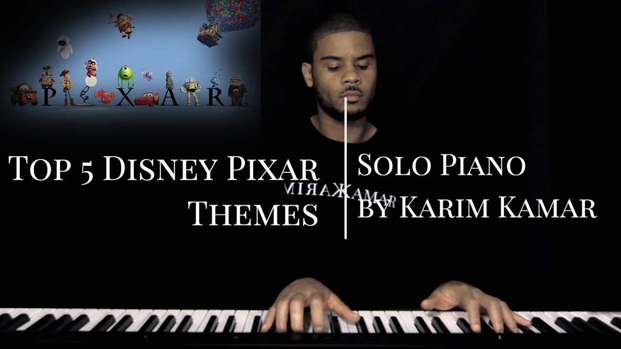Top 5 Disney Pixar Songs/Themes (Monsters inc/Toy Story/UP) - Piano Medley