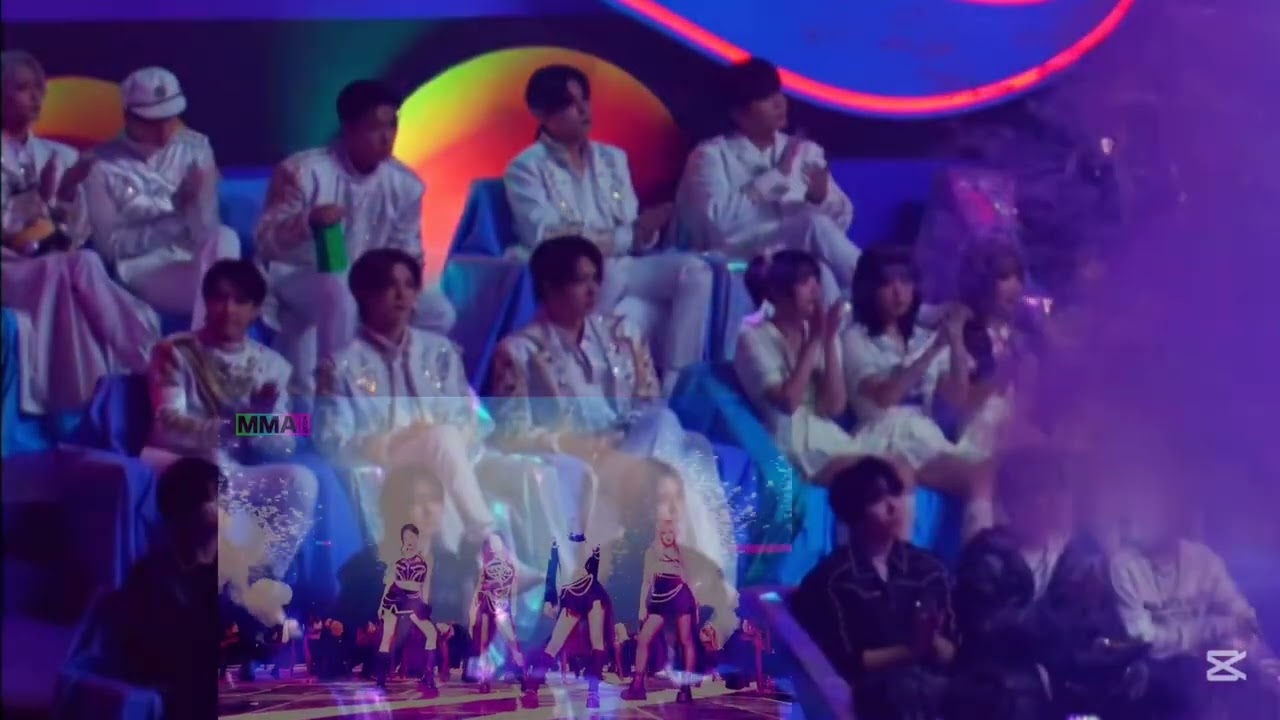 [MMA 2024] ATEEZ + QWER + RIIZE Reaction to Aespa full Performance