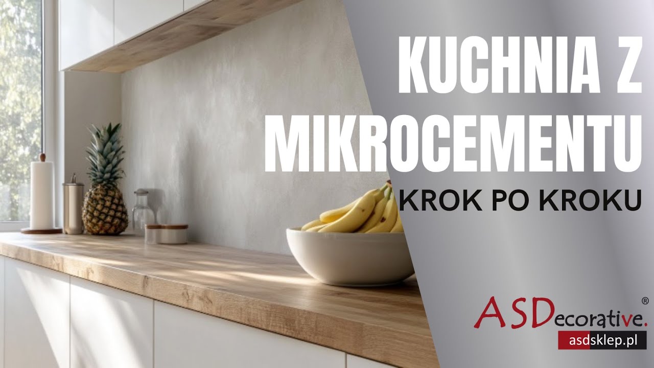 Mikrocement na ścianie w kuchni instrukcja aplikacji