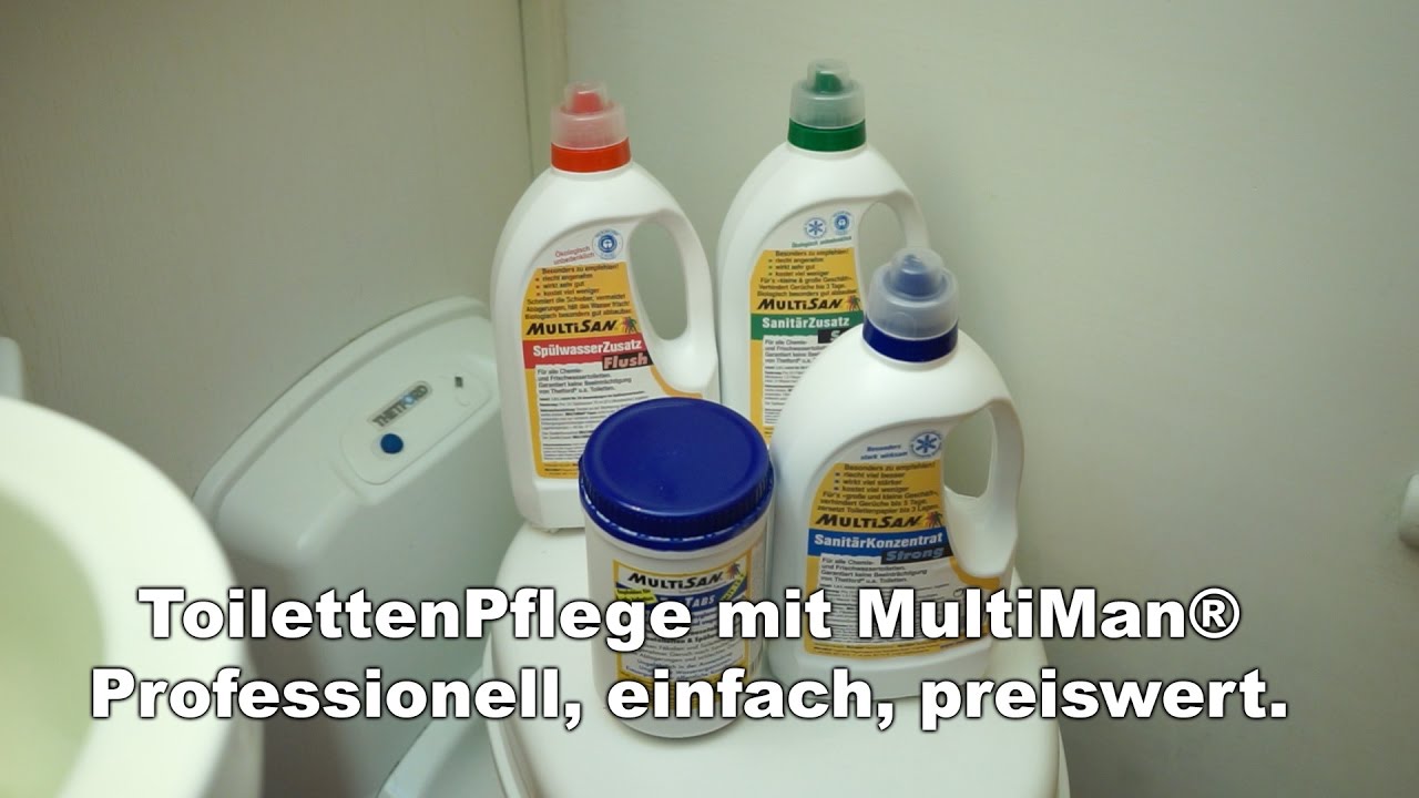 ToilettenPflege mit MultiMan® Professionell, einfach, preiswert.